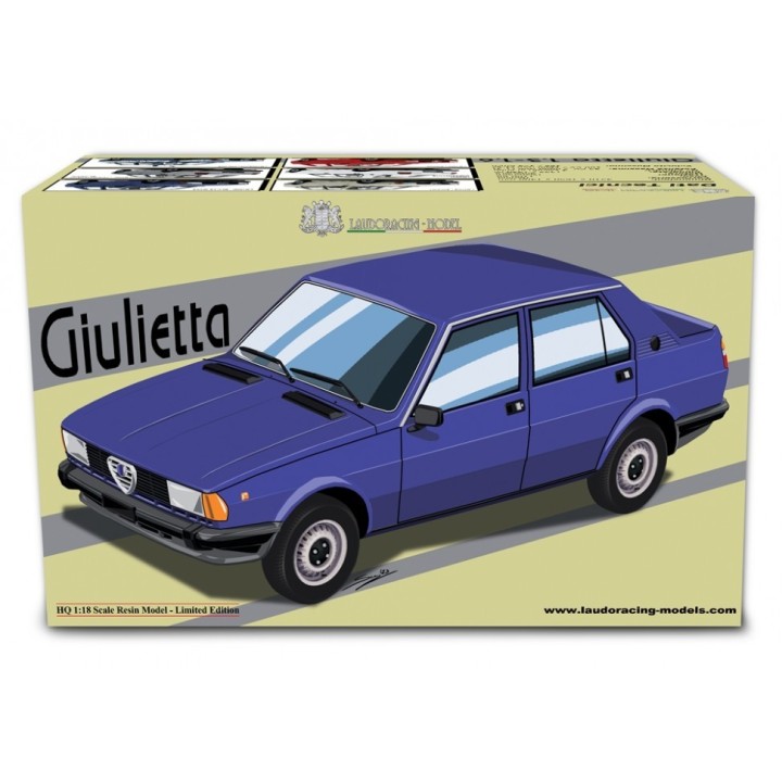 Alfa Romeo Giulietta 1.3 - 1.6 1977 red, Laudoracing-Model 1/18 scale