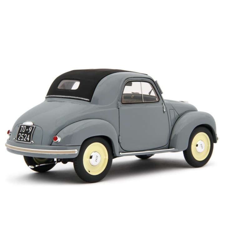 Fiat 500C Topolino 1949 grey, Laudoracing-Model 1/18 scale