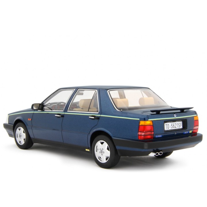 Lancia Thema 8.32 1986 blue, Laudoracing-Model 1/18 scale