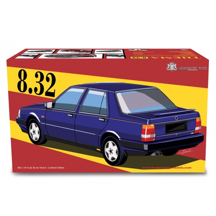 Lancia Thema 8.32 1986 grey, Laudoracing-Model 1/18 scale