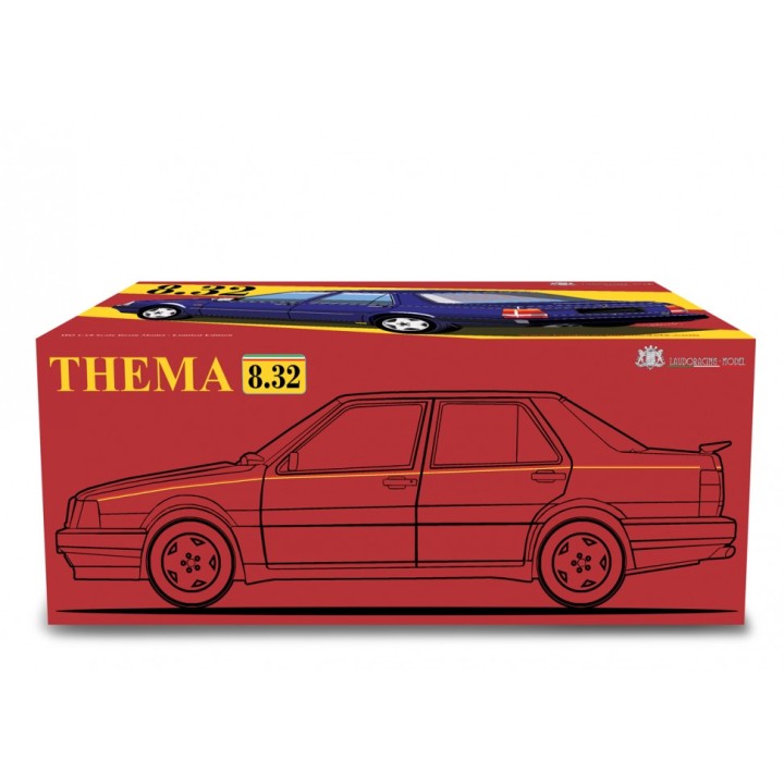 Lancia Thema 8.32 1986 grey, Laudoracing-Model 1/18 scale