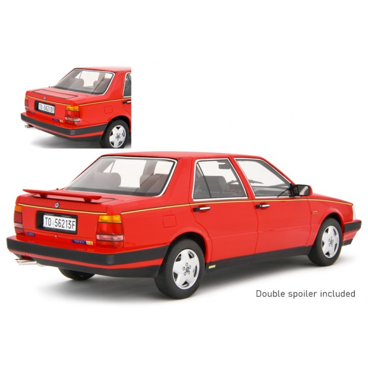 Lancia Thema 8.32 1986 red, Laudoracing-Model 1/18 scale
