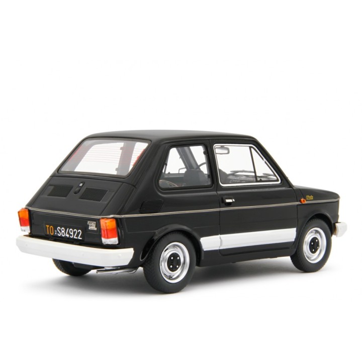 Fiat 126 1978 black, Laudoracing-Model 1/18 scale