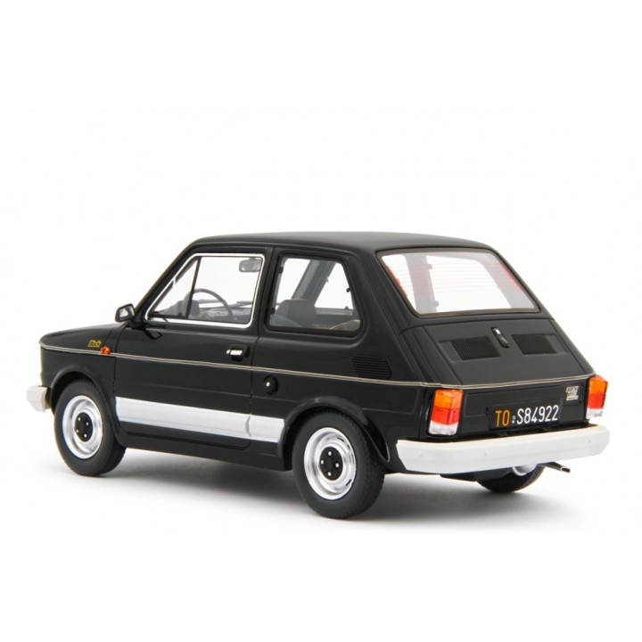 Fiat 126 1978 black, Laudoracing-Model 1/18 scale