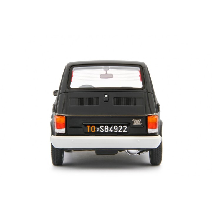 Fiat 126 1978 black, Laudoracing-Model 1/18 scale