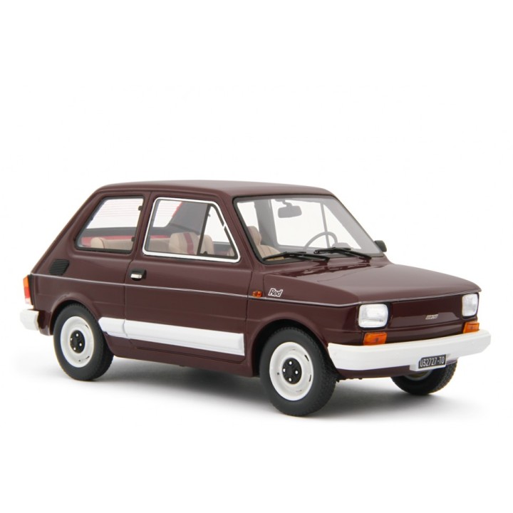 Fiat 126 1978 red, Laudoracing-Model 1/18 scale