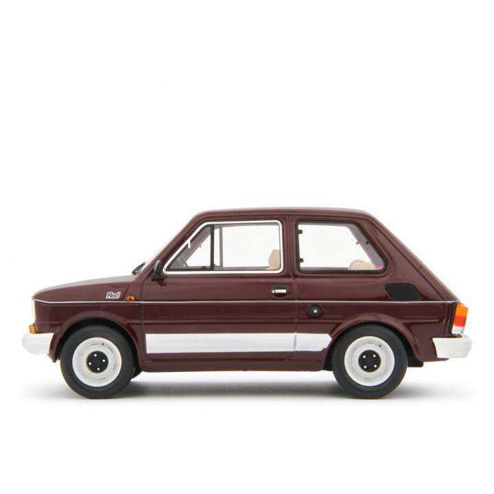Fiat 126 1978 red, Laudoracing-Model 1/18 scale
