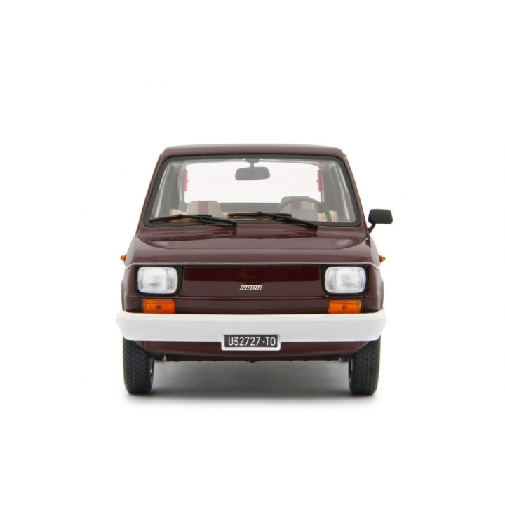 Fiat 126 1978 red, Laudoracing-Model 1/18 scale
