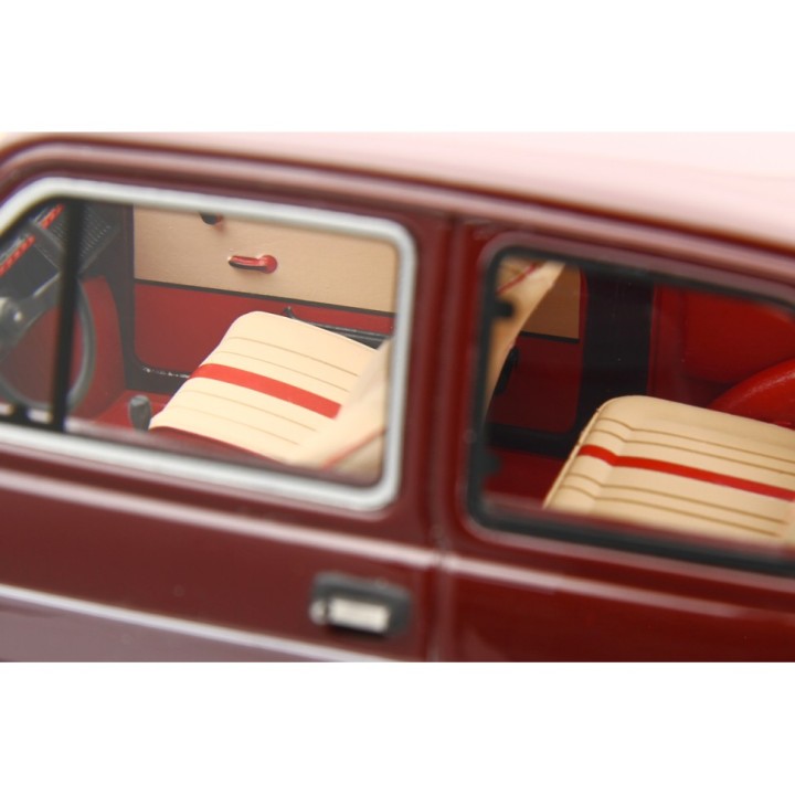 Fiat 126 1978 red, Laudoracing-Model 1/18 scale