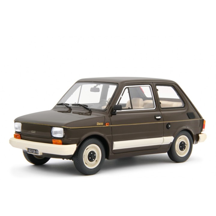 Fiat 126 1978 brown, Laudoracing-Model 1/18 scale