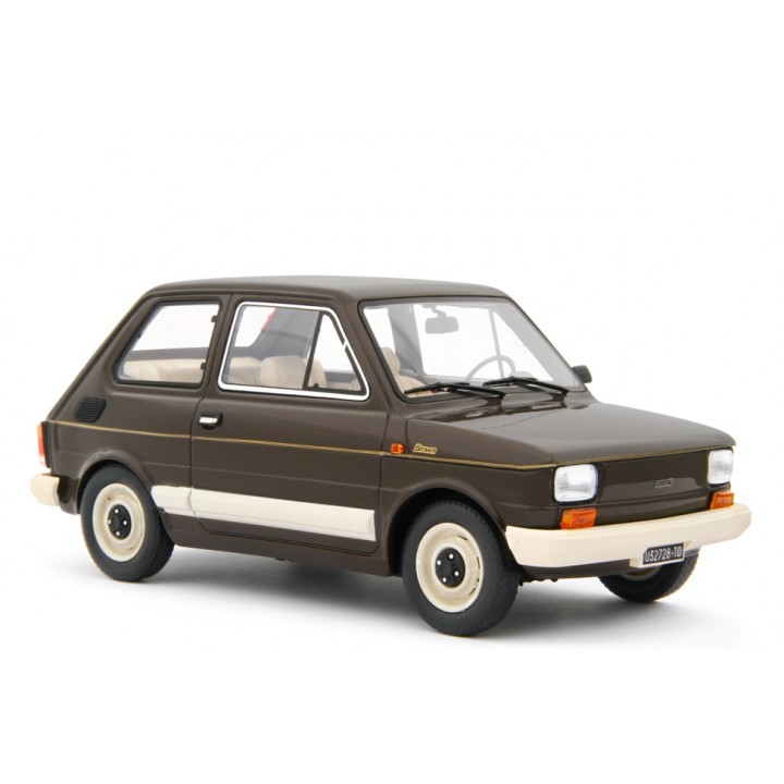 Fiat 126 1978 brown, Laudoracing-Model 1/18 scale