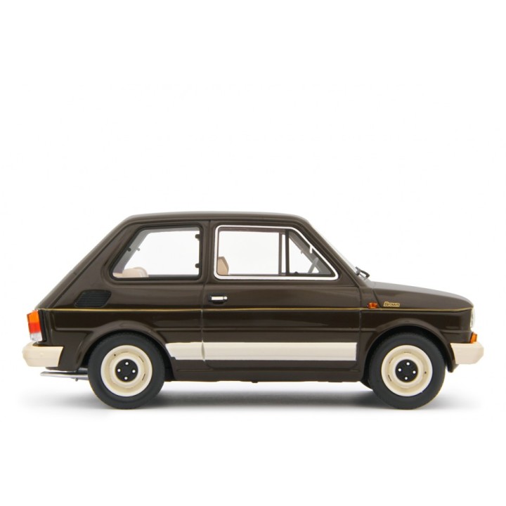 Fiat 126 1978 brown, Laudoracing-Model 1/18 scale