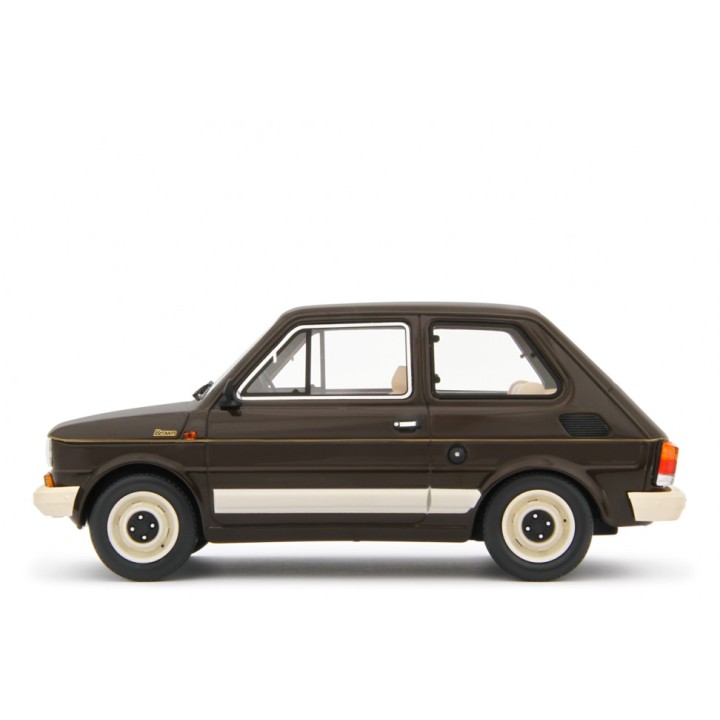 Fiat 126 1978 brown, Laudoracing-Model 1/18 scale