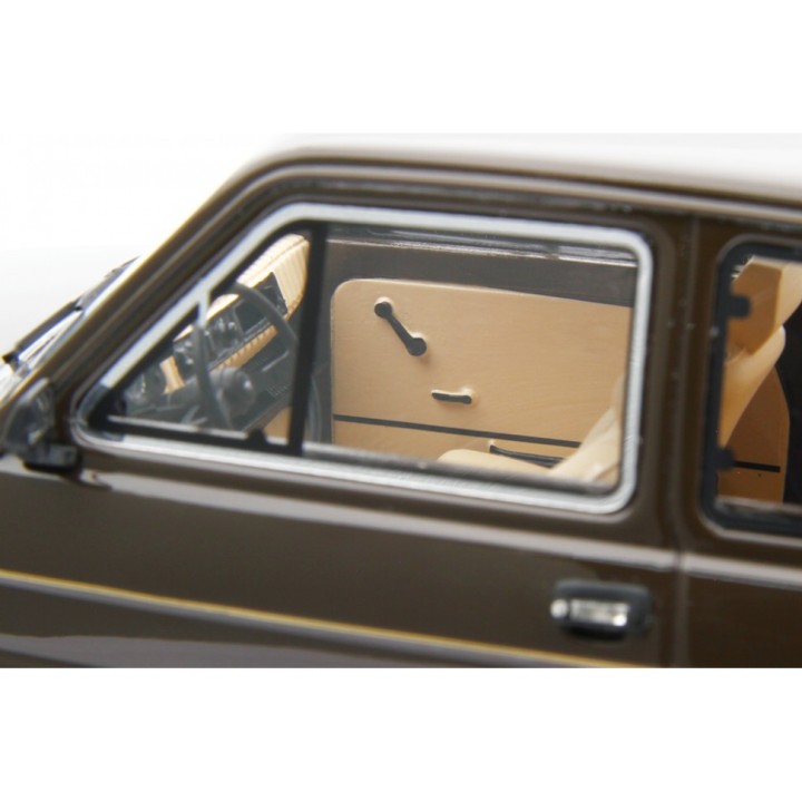 Fiat 126 1978 brown, Laudoracing-Model 1/18 scale