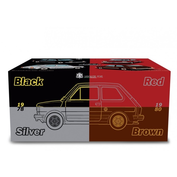 Fiat 126 1978 hnědá, Laudoracing-Model 1:18
