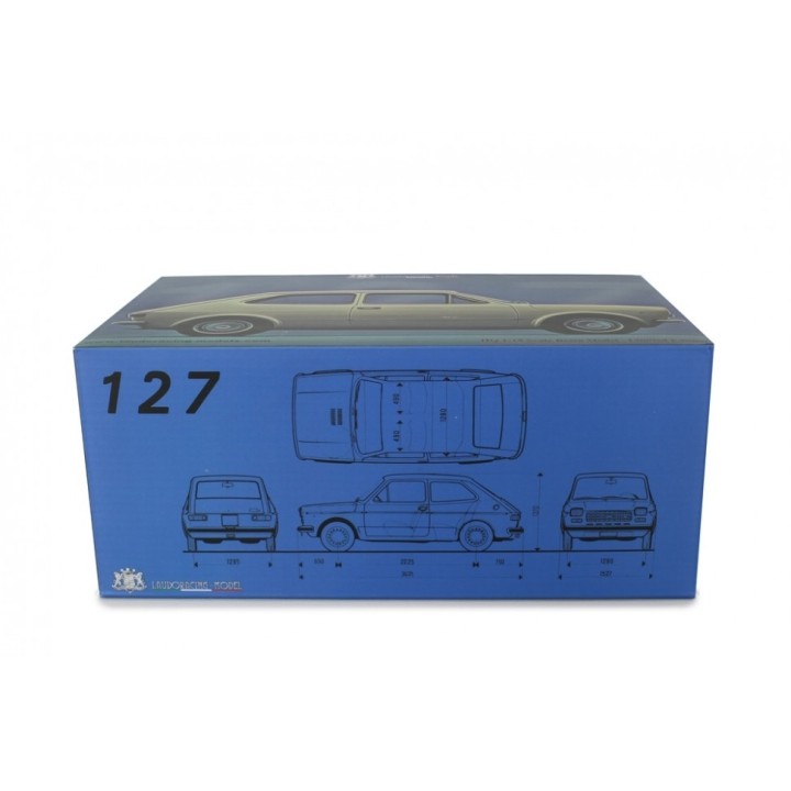 Fiat 127 1. série 1971 červená, Laudoracing-Model 1:18