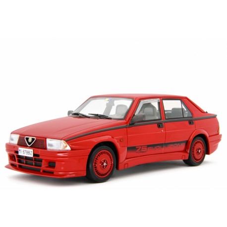 Alfa 75 1.8i Turbo Evoluzione 1987 červená, Laudoracing-Model 1:18