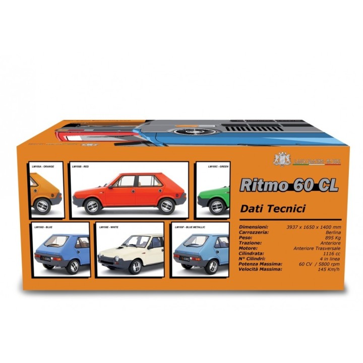 Fiat Ritmo 60 CL 1978 oranžová, Laudoracing-Model 1:18