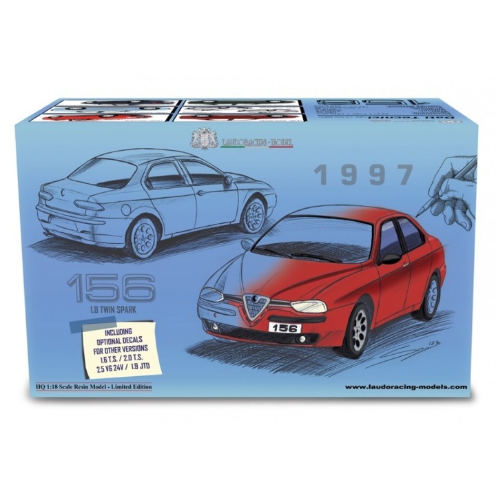 Alfa 156 1.8 T.S. 1997 zelená met., Laudoracing-Model 1:18