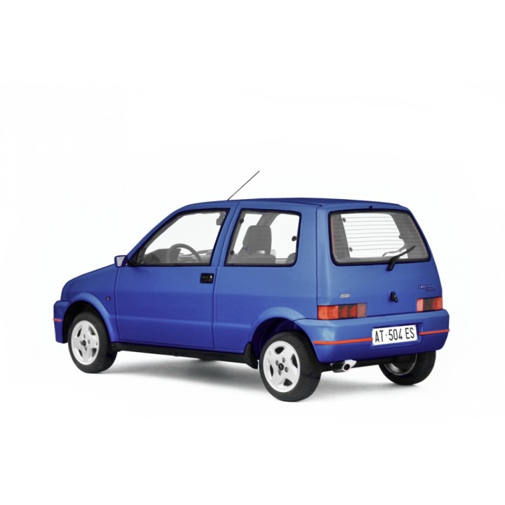 Fiat Cinquecento Sporting 1996 blue, Laudoracing-Model 1/18 scale
