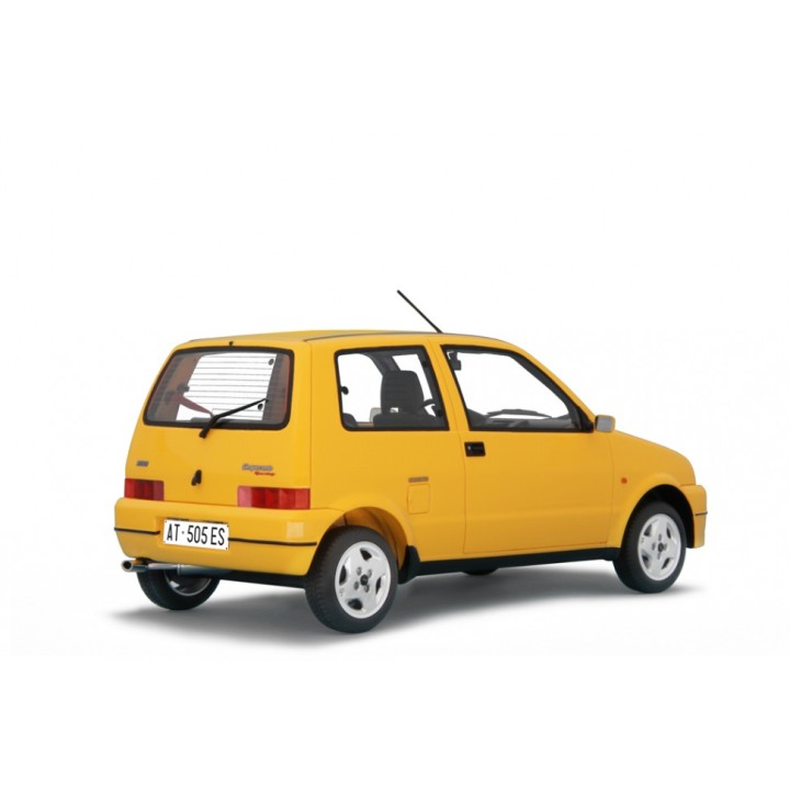 Fiat Cinquecento Sporting 1996 žlutá, Laudoracing-Model 1:18