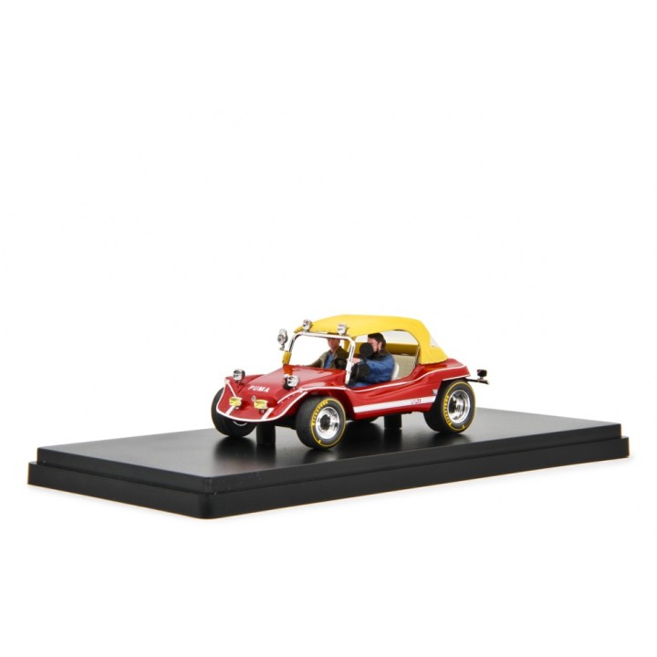 Puma Dune Buggy 1972  + Bud Spencer + Terence Hill, red, Laudoracing-Model 1/43 scale