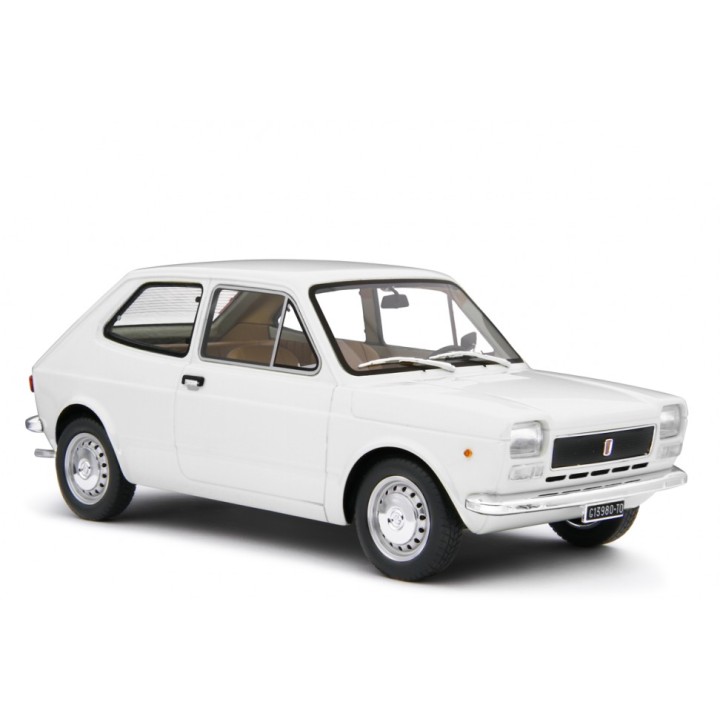 Fiat 127 1. serie 1972 white, Laudoracing-Model 1/18 scale
