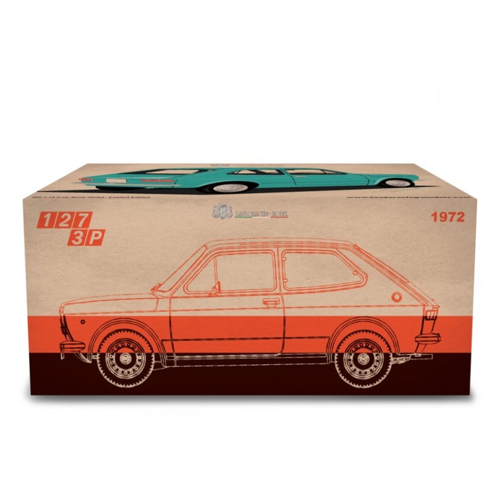 Fiat 127 3P 1. série 1972 modrá, Laudoracing-Model 1:18