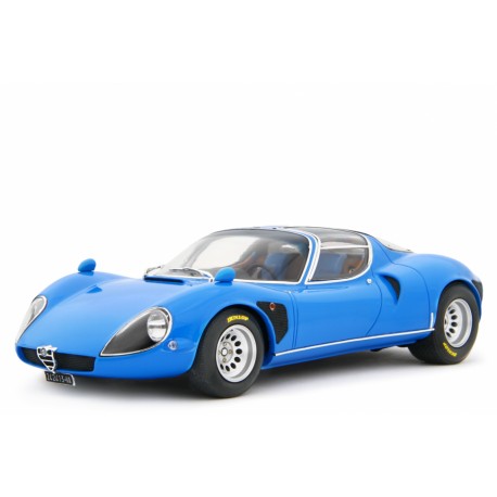 Alfa Romeo 33 Coupe Stradale 1967 D Version Telaio 111 blue, Laudoracing-Model 1/18 scale