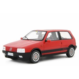 Fiat Uno Turbo i.e. Antiskid 1988 red, Laudoracing-Model 1/18 scale