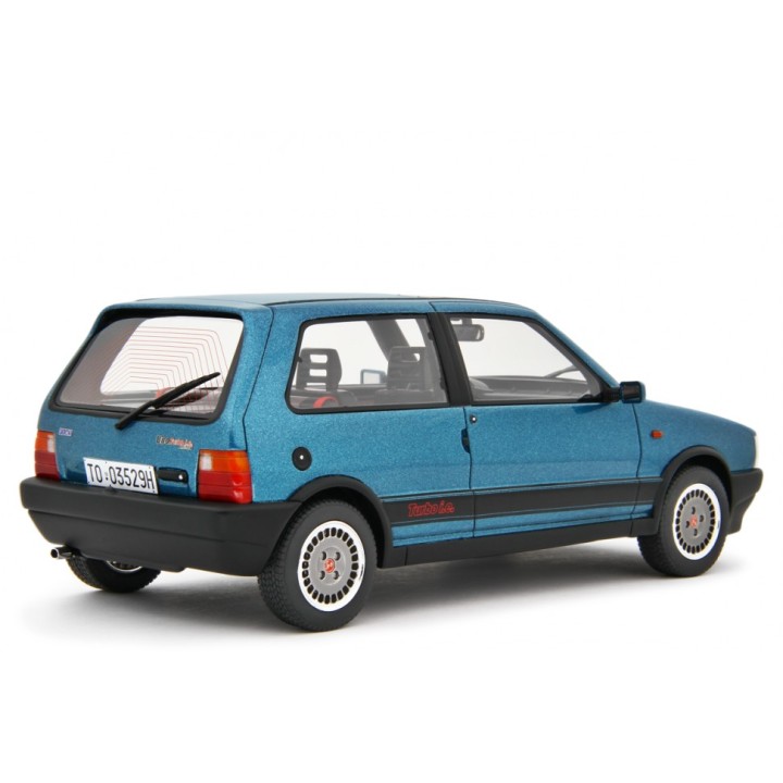 Fiat Uno Turbo i.e. Antiskid 1988 blue, Laudoracing-Model 1/18 scale