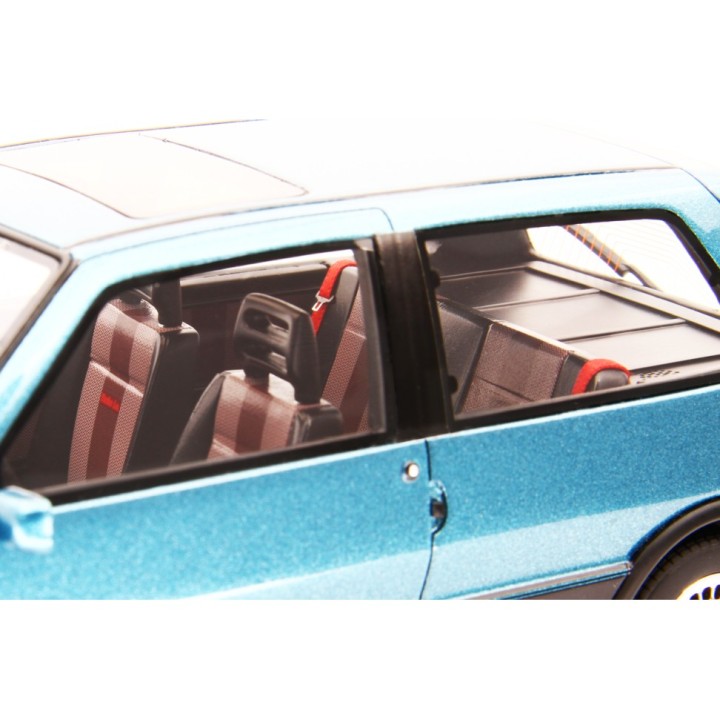 Fiat Uno Turbo i.e. Antiskid 1988 modrá, Laudoracing-Model 1:18