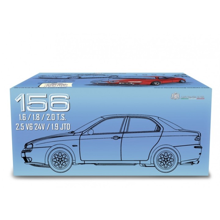 Alfa 156 1.8 T.S. 1997 silver, Laudoracing-Model 1/18 scale