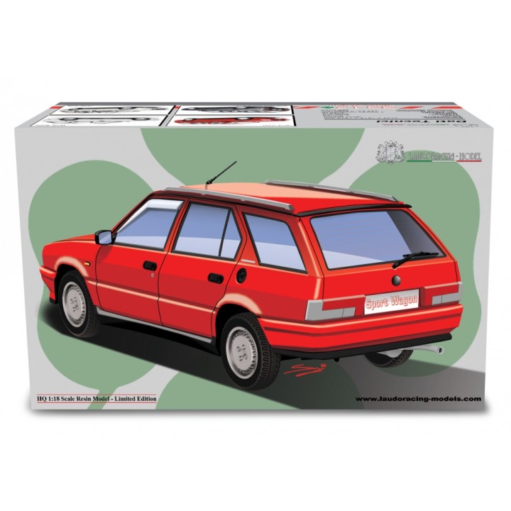 Alfa Romeo 33 1.7 Sport Wagon Q.V. 1988 silver, Laudoracing-Model 1/18 scale