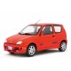 Fiat Seicento Sporting Abarth 1998 red, Laudoracing-Model 1/18 scale