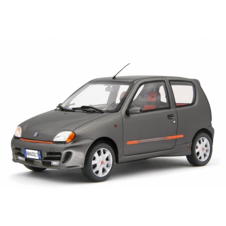 Fiat Seicento Sporting Abarth 1998 grey, Laudoracing-Model 1/18 scale