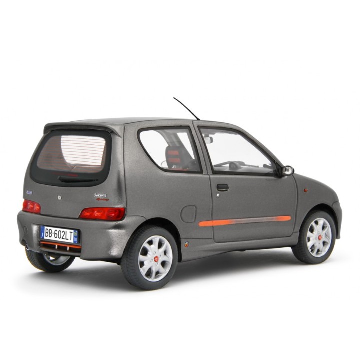 Fiat Seicento Sporting Abarth 1998 šedá, Laudoracing-Model 1:18
