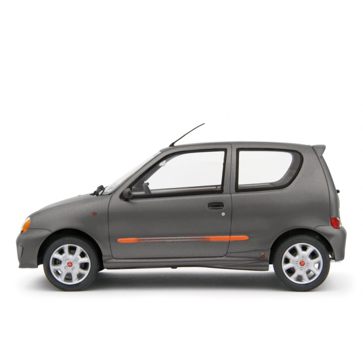 Fiat Seicento Sporting Abarth 1998 grey, Laudoracing-Model 1/18 scale