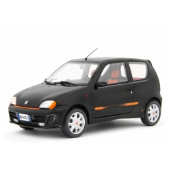 Fiat Seicento Sporting Abarth 1998 black, Laudoracing-Model 1/18 scale