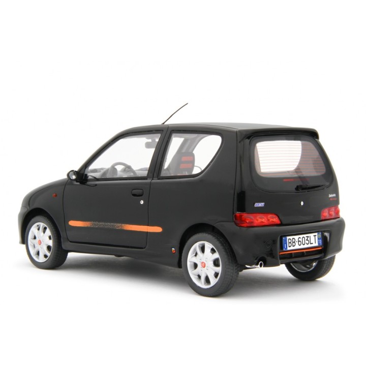 Fiat Seicento Sporting Abarth 1998 černá, Laudoracing-Model 1:18