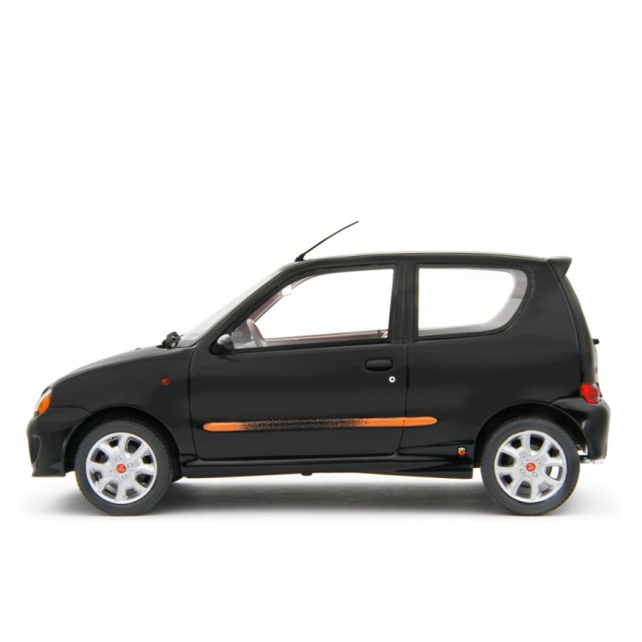 Fiat Seicento Sporting Abarth 1998 black, Laudoracing-Model 1/18 scale