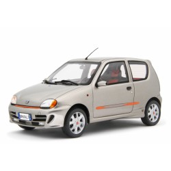 Fiat Seicento Sporting Abarth 1998 silver, Laudoracing-Model 1/18 scale