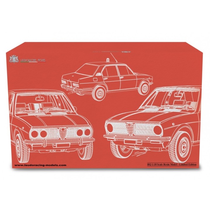 Alfa Romeo Alfetta 1.6 1975 blue, Laudoracing-Model 1/18 scale