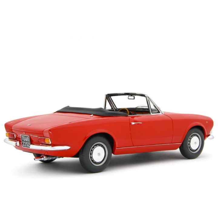Fiat 124 Sport Spider AS 1968 červená, Laudoracing-Model 1:18