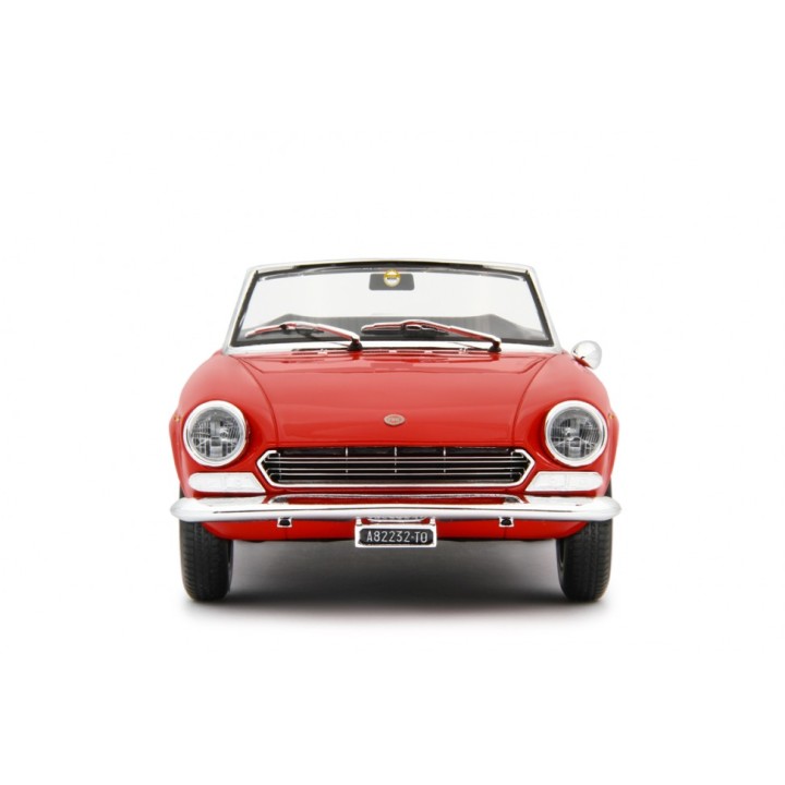 Fiat 124 Sport Spider AS 1968 red, Laudoracing-Model 1/18 scale