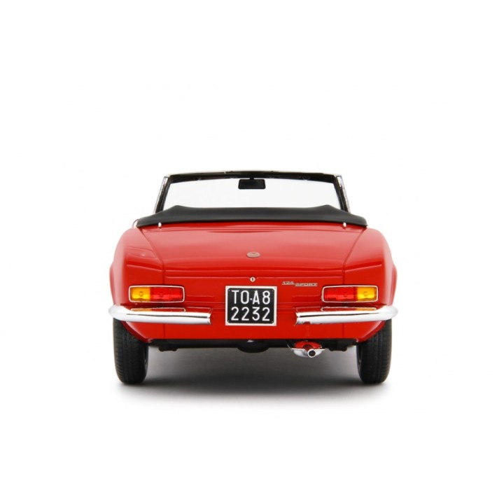 Fiat 124 Sport Spider AS 1968 red, Laudoracing-Model 1/18 scale