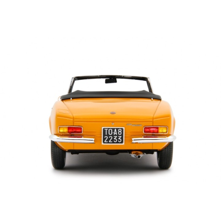 Fiat 124 Sport Spider AS 1968 yellow, Laudoracing-Model 1/18 scale