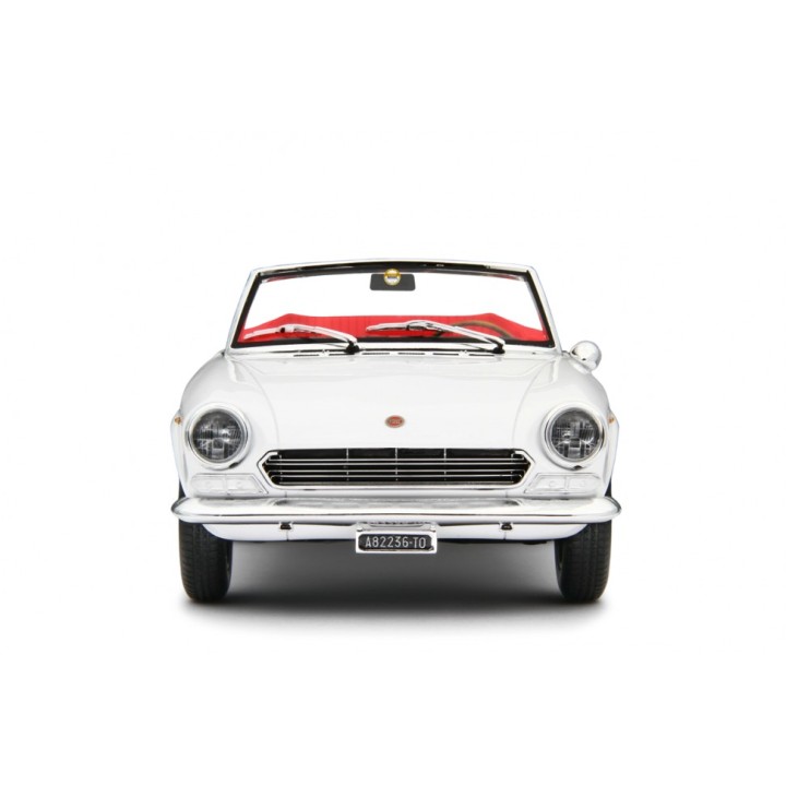 Fiat 124 Sport Spider AS 1968 bílá, Laudoracing-Model 1:18