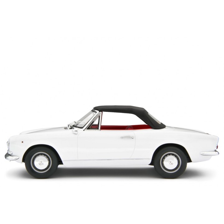 Fiat 124 Sport Spider AS 1968 white, Laudoracing-Model 1/18 scale