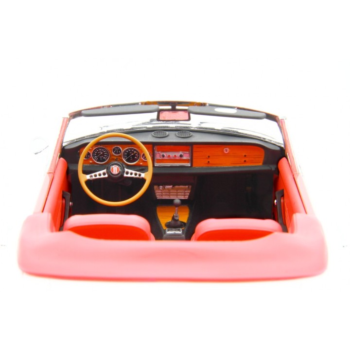 Fiat 124 Sport Spider AS 1968 white, Laudoracing-Model 1/18 scale